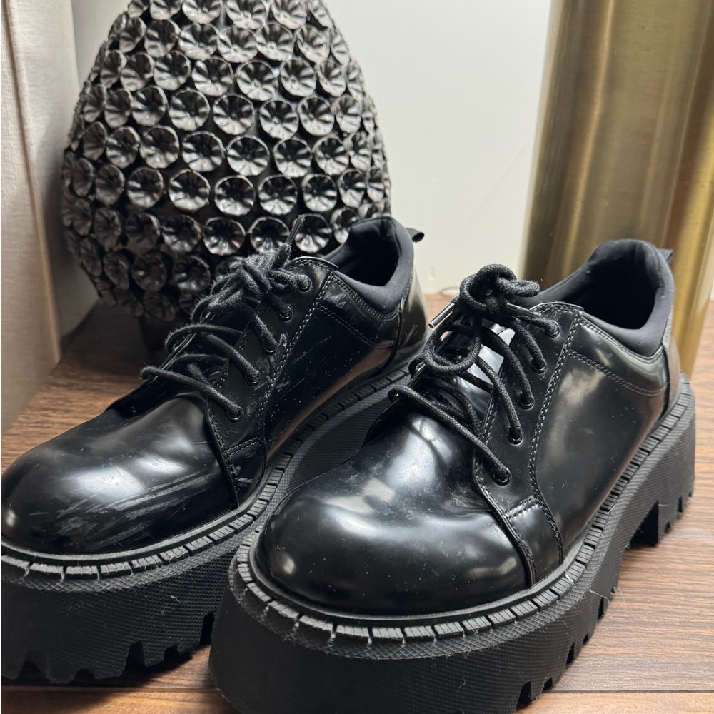 Zara Black Platform Shoes